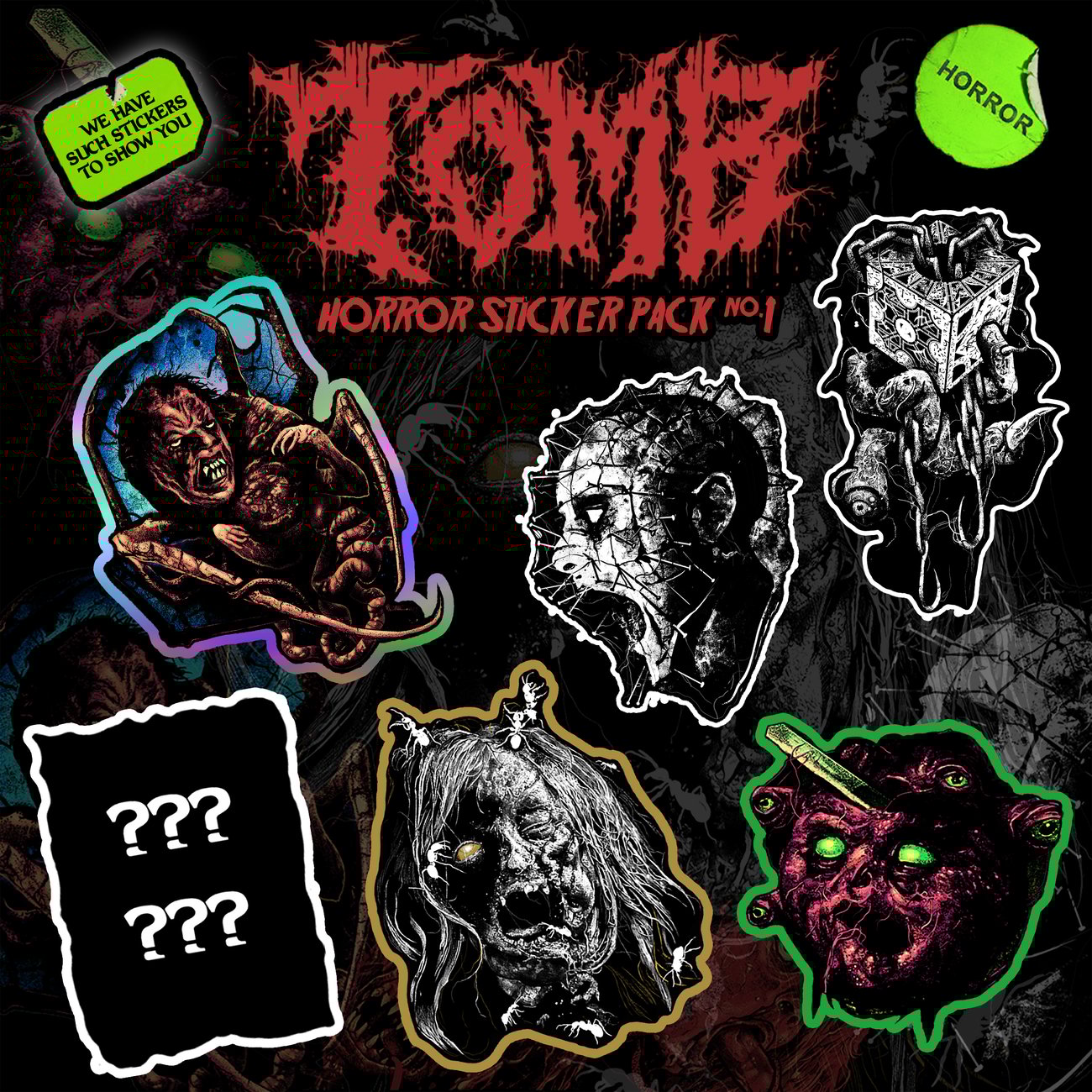 HORROR STICKER PACK NO. 1