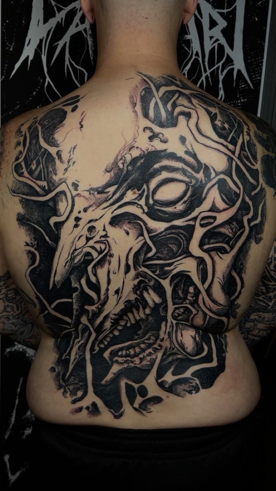 Tattoo work by Justin at Tomb Gallery