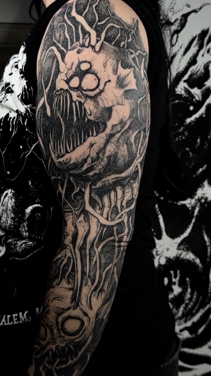 Tattoo work by Justin at Tomb Gallery