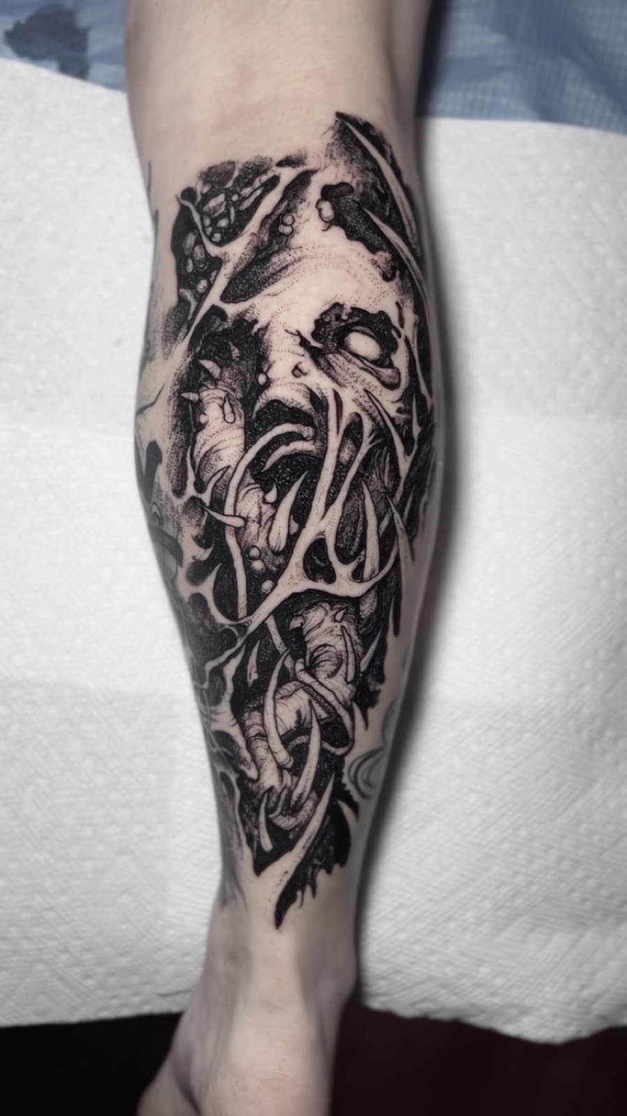 Tattoo work by Justin at Tomb Gallery